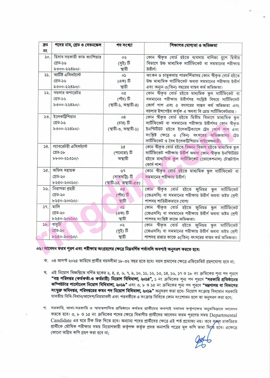 dot job circular 2025