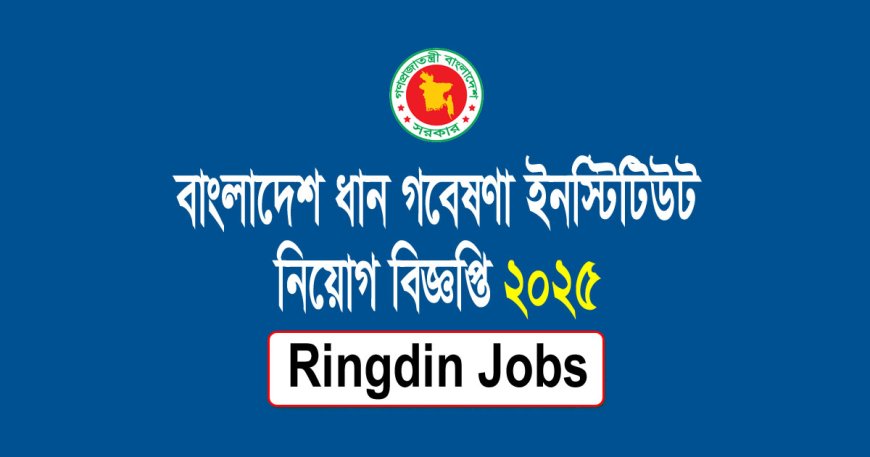Bangladesh Rice Research Institute job circular 2025