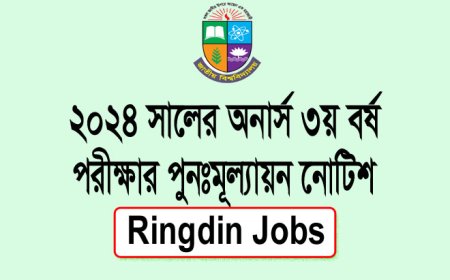 2024 Honors 3rd Year Exam Answer Sheet Revaluation Notice | NU Re-Scrutiny